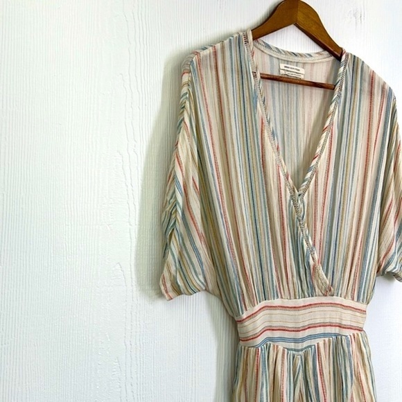 Urban Outfitters - Moonstruck Surplus Short Deep V Neck Romper Size Small - Picture 6 of 12